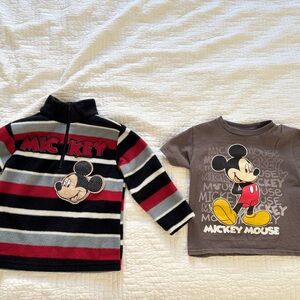 Disney Mickey Mouse Striped Sweater and Graphic Tee